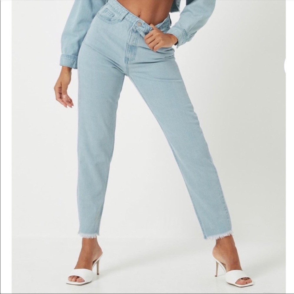NWT-Tall Blue Riot Light Wash Mom Jeans